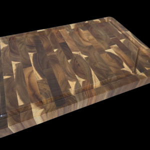 Luxe kops Acacia houten snijplank 45x30x3.5cm multifunctioneel