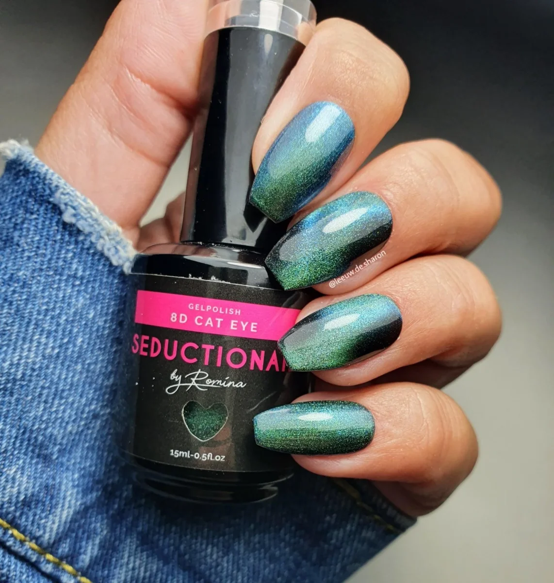 Seduce® Gelpolish | SN138 | 8D Green Galaxy Cat Eye - Afbeelding 5